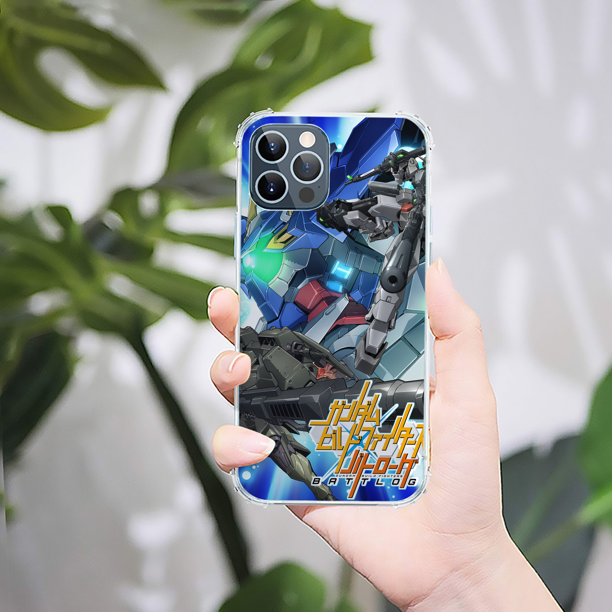 （画像用） 機動戦士ガンダム Mobile Suit Gundam 【iPhone 12シリーズ対応】透明スマホケース（クリアソフトケース）